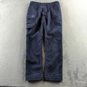 Helly Hansen Workwear Pants Womens 10 Navy Cargo Utility Articulated Knees 71532